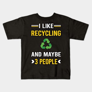 3 People Recycling Recycle Kids T-Shirt